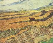 Vincent Van Gogh Field with Ploughman and Mill (nn04) china oil painting artist